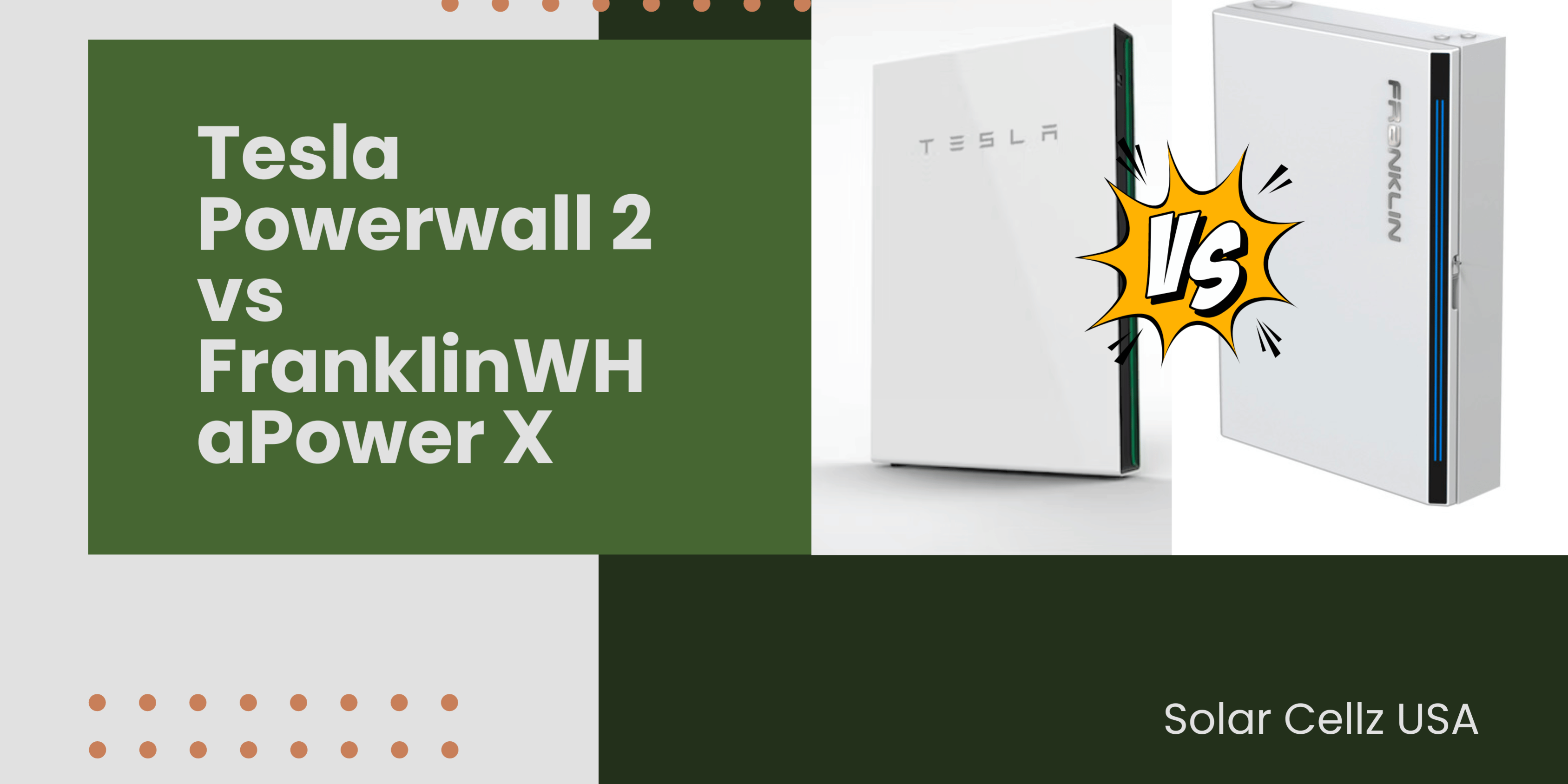 Tesla Powerwall 2 vs FranklinWH aPower X Tesla Powerwall 2 vs FranklinWH aPower X